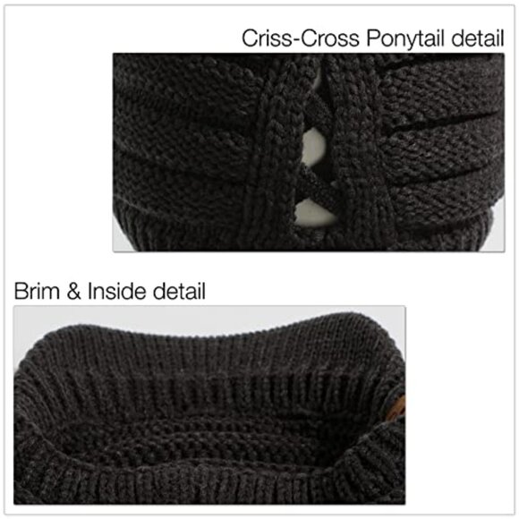 Ribbed Knit Hat with Brim Y2K Chic Minimal Winter Accessory Stretchy Soft main image 7